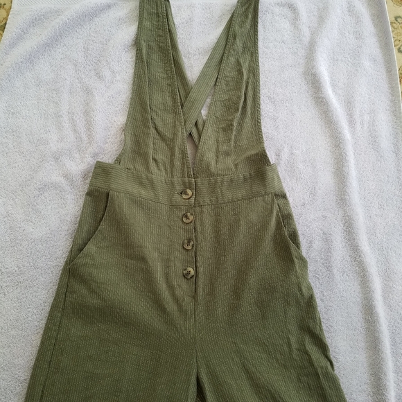 one clothing Pants - One clothing wide leg capri jumpsuit